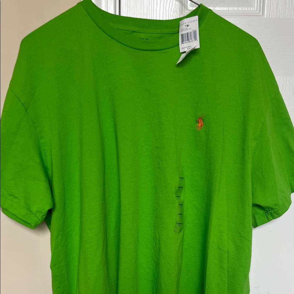 Ralph Lauren Lime Green Short-Sleeve Crew Neck Tee - Picture 3 of 3